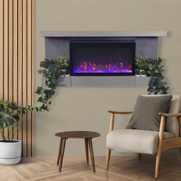 Mantel Shelf Electric Fireplace